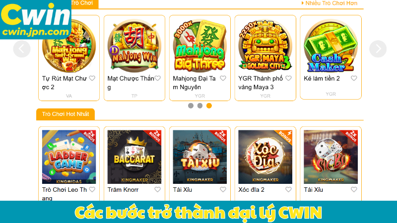 Các bước trở thành đại lý CWIN