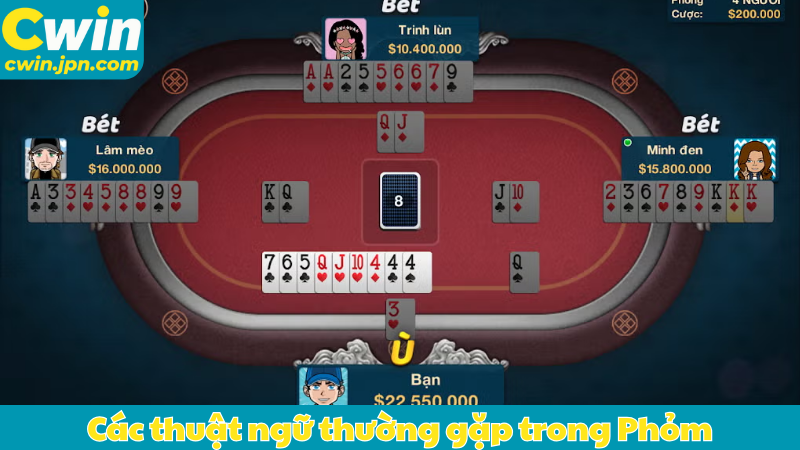 Các thuật ngữ thường gặp trong Phỏm