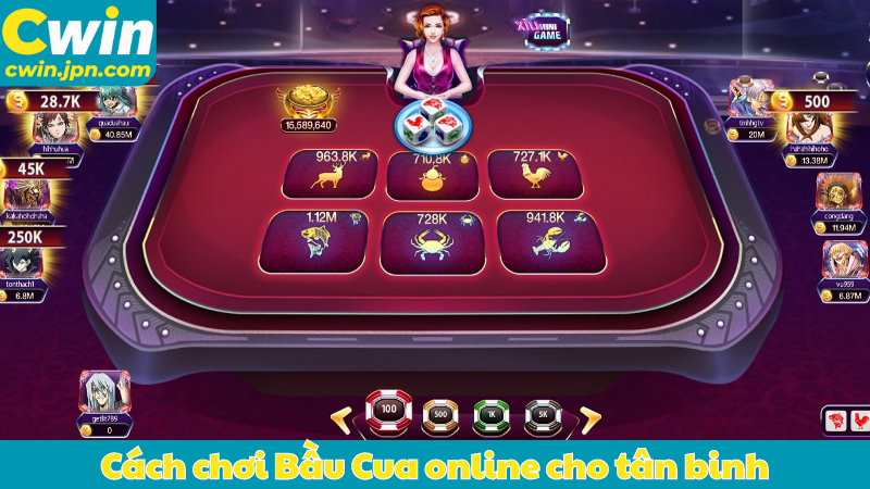 Cách chơi Bầu Cua online cho tân binh