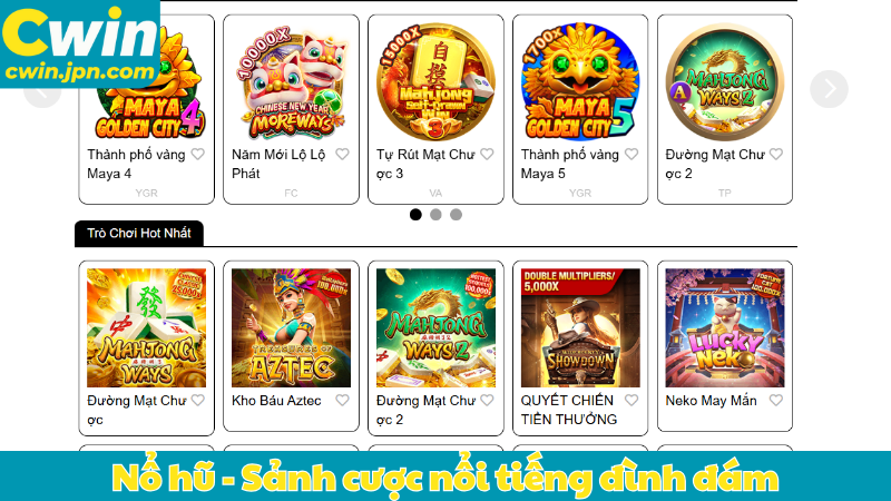 Nổ hũ - Sảnh cược nổi tiếng đình đám trong cá cược