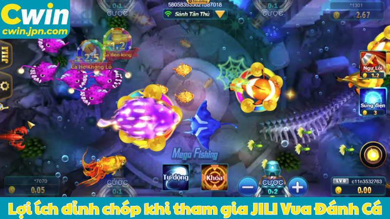 Lợi ích đỉnh chóp khi tham gia JILI Vua Đánh Cá