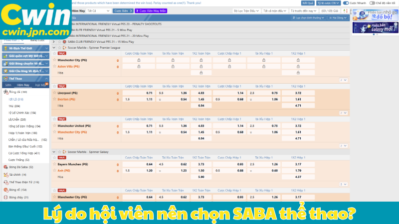 Lý do hội viên nên chọn SABA thể thao?