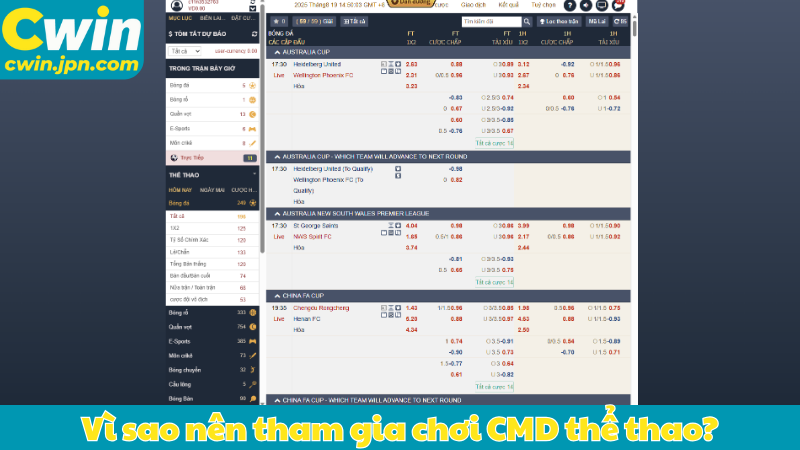 Vì sao nên tham gia chơi CMD thể thao?